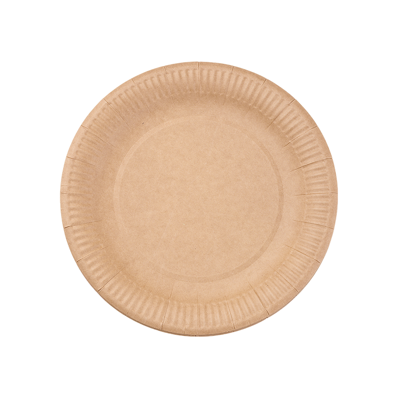 Assiette en papier pour dessert de 7 pouces – biodégradable