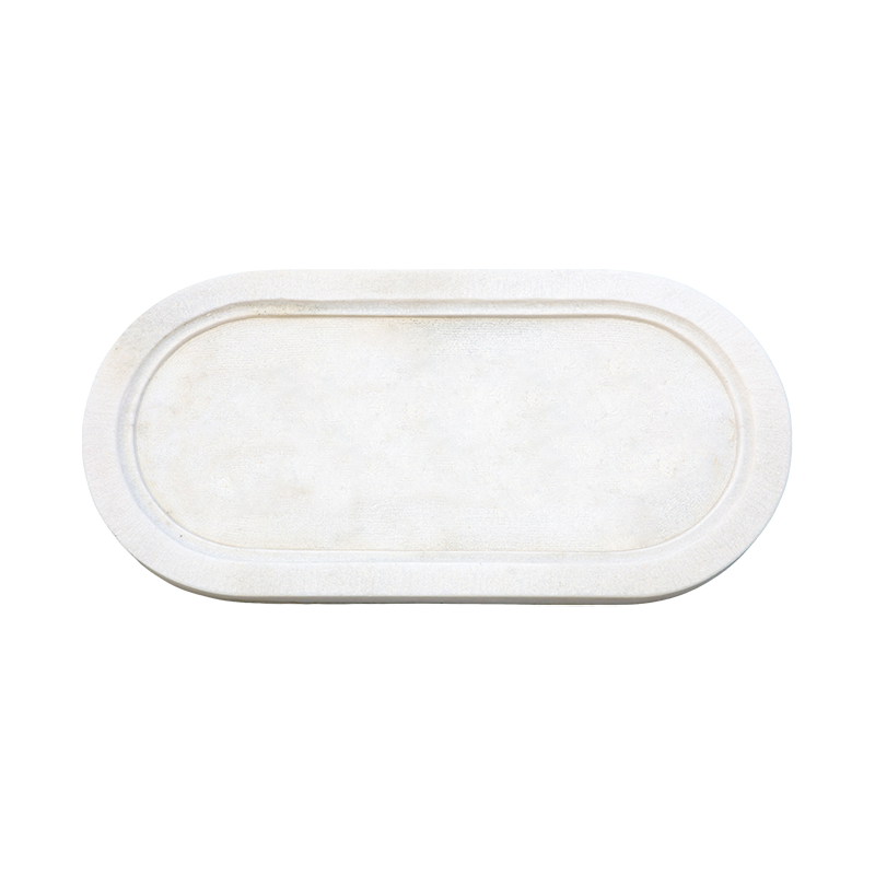 Assiette ovale kraft – couleur personnalisable